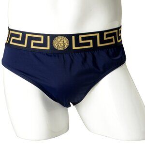 Versace Men's Greeca Border Low Rise Swimwear Slip Versace sz 6 US L IT 52